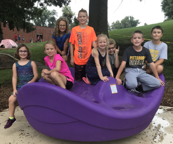 Upgrade West Liberty Elementary pupils get a revamped playground